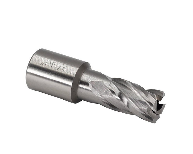 JESTUOUS Annular Cutters Set 6pcs JESTUOUS 3/4 Inch Weldon Shank 1 Cutting Depth 1/2-1-1/16 Cutting Diameter Two Flat HSS Slugger Bits for Mag Drill Press with Pilot Pin - Image 4